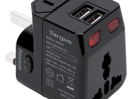 Targus World Travel Power Adapter with Dual USB Charging Ports Discount