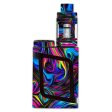 Neon Color Swirl Glass Smok Alien AL85 Skin Supply