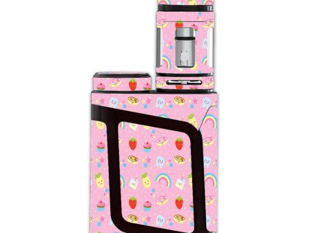 Pink Rainbows Strawberry Smok Alien AL85 Skin Fashion