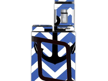 Blue Chevron Black Anchor Smok Alien AL85 Skin Hot on Sale