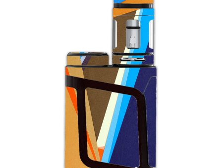 Abstract Patterns Blue Tan Smok Alien AL85 Skin For Cheap