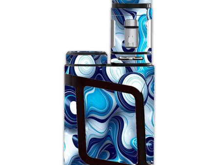 Mixed Blue Bubbles Glass Smok Alien AL85 Skin Fashion