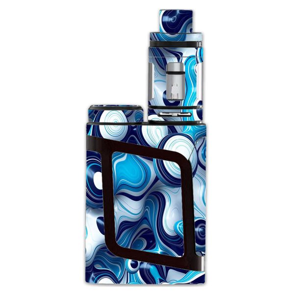 Mixed Blue Bubbles Glass Smok Alien AL85 Skin Fashion