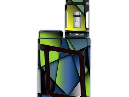 Green Blue Geometry Shapes Smok Alien AL85 Skin Discount