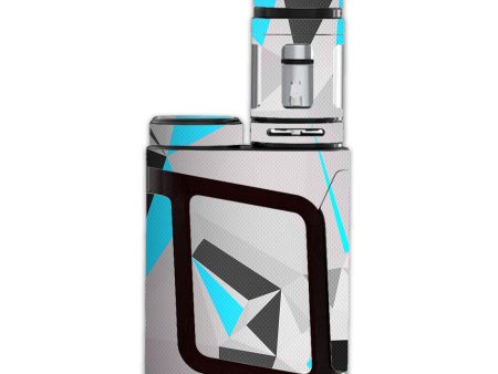 Baby Blue Grey Glass Design Smok Alien AL85 Skin Online Hot Sale