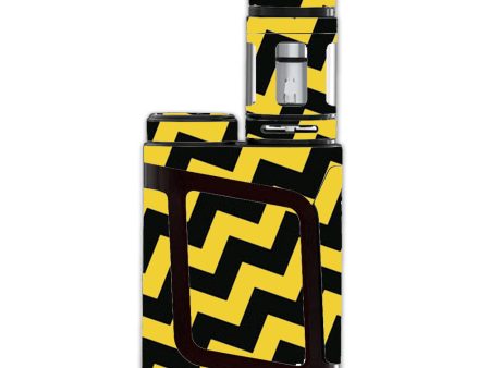 Yellow And Black Chevron Smok Alien AL85 Skin For Cheap