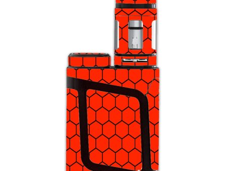 Red Honeycomb Ocatagon Smok Alien AL85 Skin For Cheap