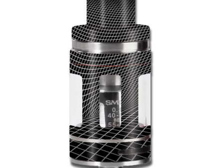 Abstract Lines On Black Smok TFV8 Micro Baby Beast Skin Fashion